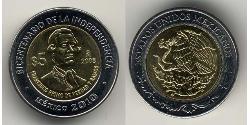 5 Песо Мексиканські Сполучені Штати (1867 - ) Біметал 