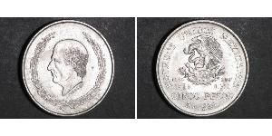 5 Песо Second Federal Republic of Mexico (1846 - 1863) Срібло Miguel Hidalgo
