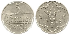 5 Пфенниг Gdansk (1920-1939)  