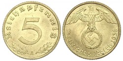 5 Пфенниг Третий рейх (1933-1945)  