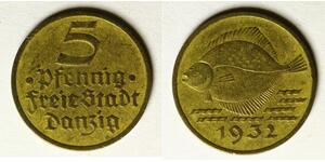 5 Пфенниг Gdansk (1920-1939) Алюминий/Бронза 