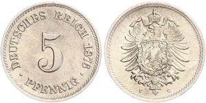 5 Пфеніг Німецька імперія (1871-1918)  