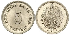 5 Пфеніг Німецька імперія (1871-1918)  