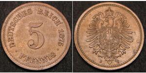 5 Пфеніг Німецька імперія (1871-1918)  
