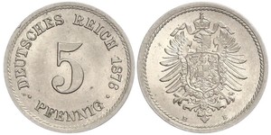 5 Пфеніг Німецька імперія (1871-1918)  
