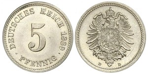5 Пфеніг Німецька імперія (1871-1918)  