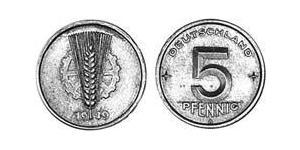 5 Пфеніг Німецька Демократична Республіка (1949-1990) Алюміній 