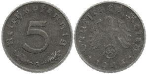 5 Рейхспфенниг Третий рейх (1933-1945) Цинк 