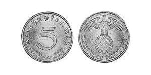 5 Рейхспфеніг Третій рейх (1933-1945) Бронза/Алюміній 