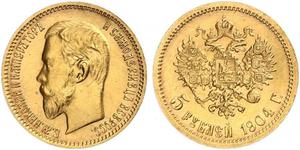 5 Рубль Російська імперія (1720-1917) Золото Микола II (1868-1918)