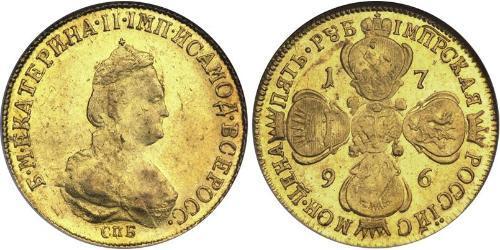 5 Рубль Російська імперія (1720-1917) Золото Катерина II (1729-1796)