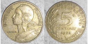 5 Сантім French Fifth Republic (1958 - ) Бронза/Алюміній 