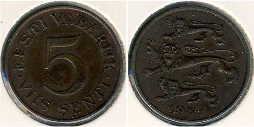 5 Сент Эстония (1991 - ) Бронза 