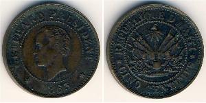 5 Сент Гаити (1804 - ) Медь 