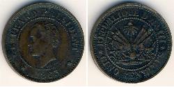 5 Сент Гаїті (1804 - ) Мідь 