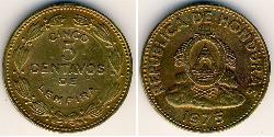 5 Centavo Honduras (1821 - ) Latón 