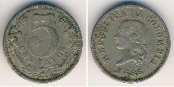5 Centavo Republica de Colombia (1886 - ) Níquel/Cobre 