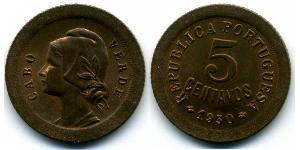 5 Сентаво Португалія / Кабо Верде (1456 - 1975) Бронза 