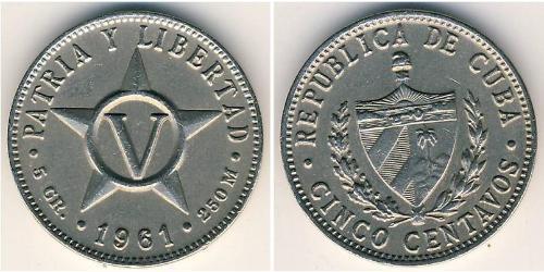 5 Сентаво Cuba (1898 - ) Никель/Медь 