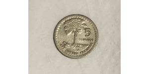 5 Сентаво Республика Гватемала (1838 - ) Никель/Медь 