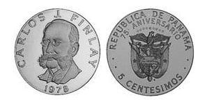 5 Сентесімо Панама Нікель/Мідь Карлос Хуан Фінлей(1833 – 1915)