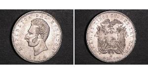 5 Сукре Эквадор (1830 - ) Серебро Сукре, Антонио Хосе (1795 - 1830)