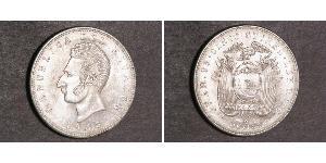 5 Сукре Эквадор (1830 - ) Серебро Сукре, Антонио Хосе (1795 - 1830)