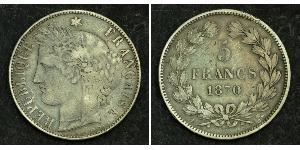 5 Франк Вторая французская республика (1848-1852) Серебро 