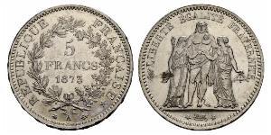 5 Франк Вторая французская республика (1848-1852) Серебро 