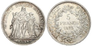 5 Франк Третья французская республика (1870-1940)  Серебро 