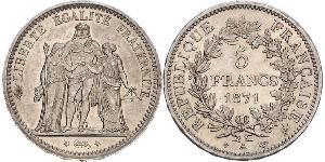 5 Франк Третья французская республика (1870-1940)  Серебро 