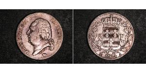 5 Франк Kingdom of France (1815-1830) Срібло 