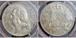 5 Франк Kingdom of France (1815-1830) Срібло 