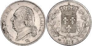 5 Франк Kingdom of France (1815-1830) Срібло 