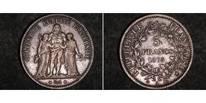 5 Франк Третя французька республіка (1870-1940)  Срібло 