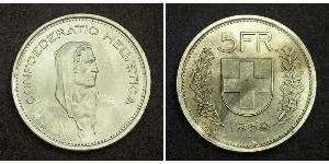 5 Франк Швейцарія Срібло 
