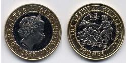 5 Фунт Gibraltar (1704 - ) Біметал Єлизавета II (1926-2022)