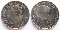 5 Фунт Великобритания (1922-) Никель/Медь Елизавета II (1926-2022)