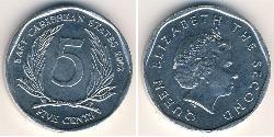 5 Цент  Алюминий Елизавета II (1926-2022)