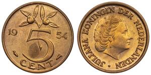 5 Цент Королевство Нидерланды (1815 - ) Бронза 