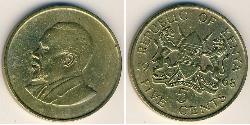 5 Цент Кенія (1963 - ) Латунь 