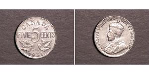 5 Цент Канада Никель Георг V (1865-1936)
