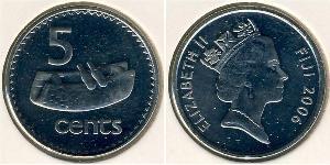 5 Цент Fiji (1970 - ) Нікель/Мідь 