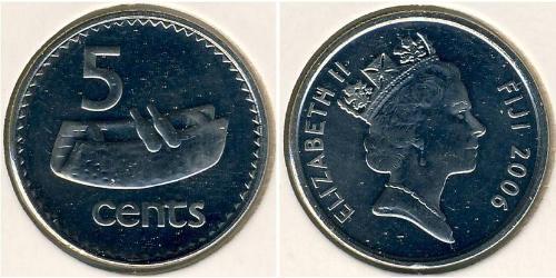 5 Цент Fiji (1970 - ) Нікель/Мідь 