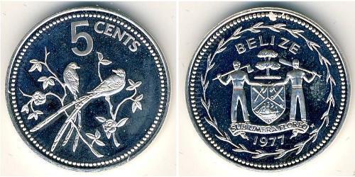 5 Цент Беліз (1981 - ) Нікель/Мідь 