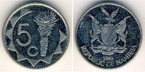 5 Цент Намібія (1990 - ) Нікель/Мідь 