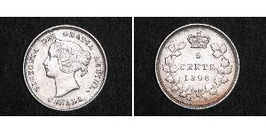 5 Цент Канада Серебро Виктория (1819 - 1901)