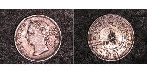 5 Цент Британский Гондурас (1862-1981) Срібло Вікторія (1819 - 1901)