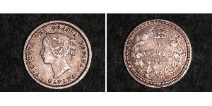 5 Цент Канада Срібло Вікторія (1819 - 1901)