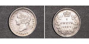 5 Цент Канада Срібло Вікторія (1819 - 1901)